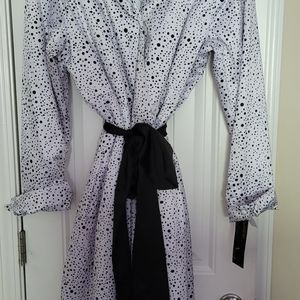 B&W Polka Dot Coat